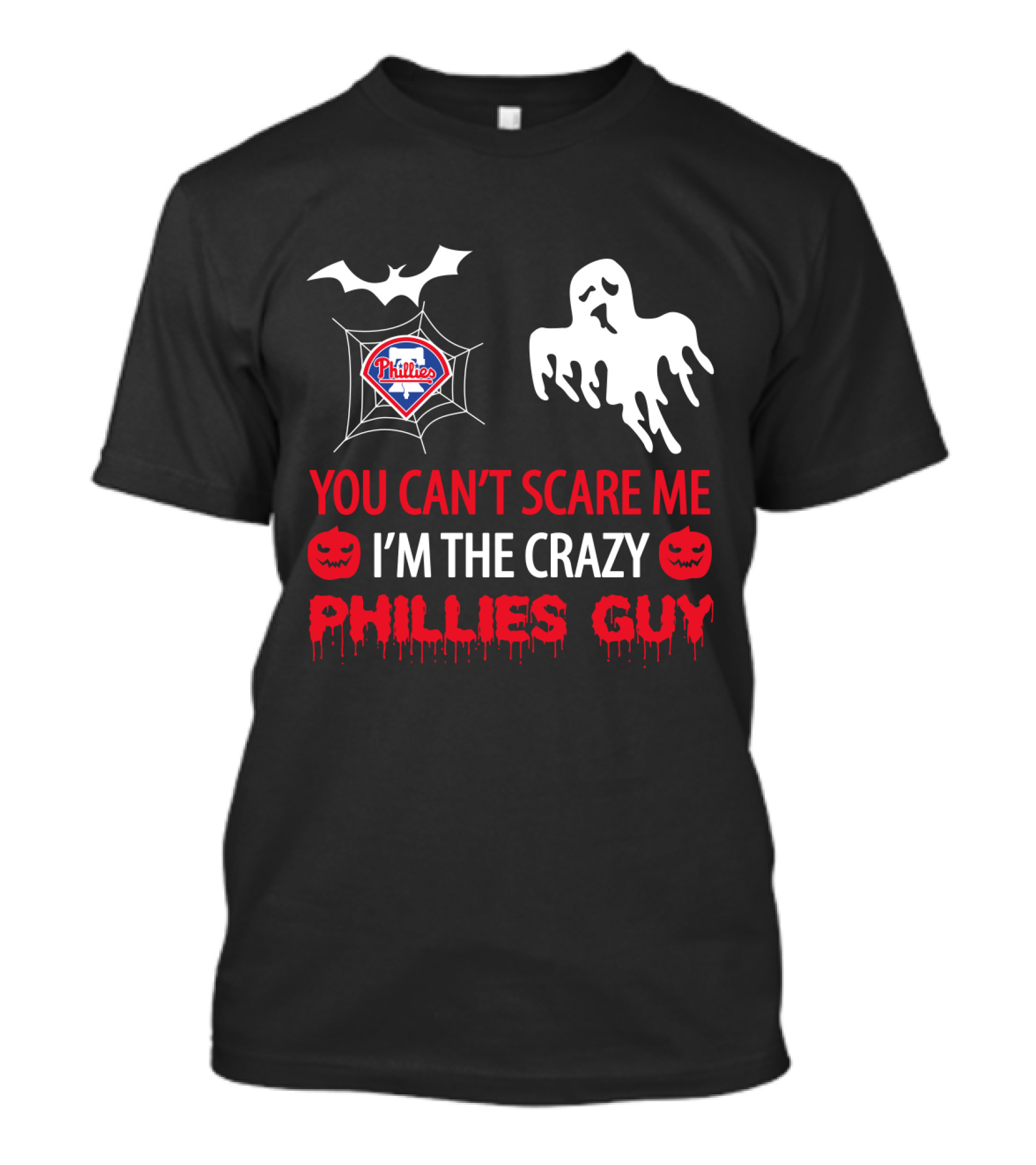 Philadelphia Phillies Halloween Crazy Phillies Guy T-Shirt