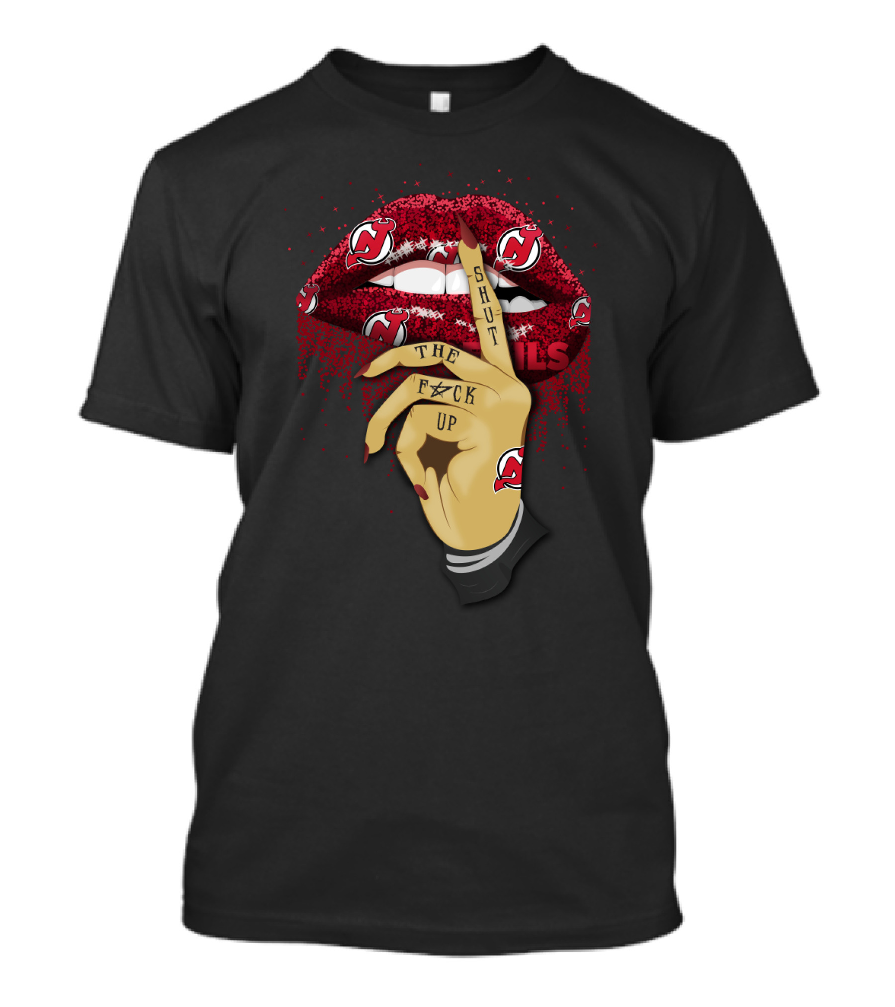 Shut Up Lip New Jersey Devils Fans T-Shirt