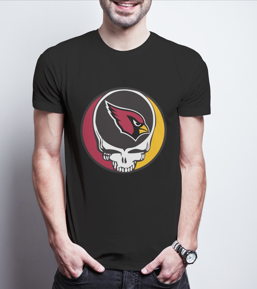 Grateful Dead Arizona Cardinals Skull T-Shirt