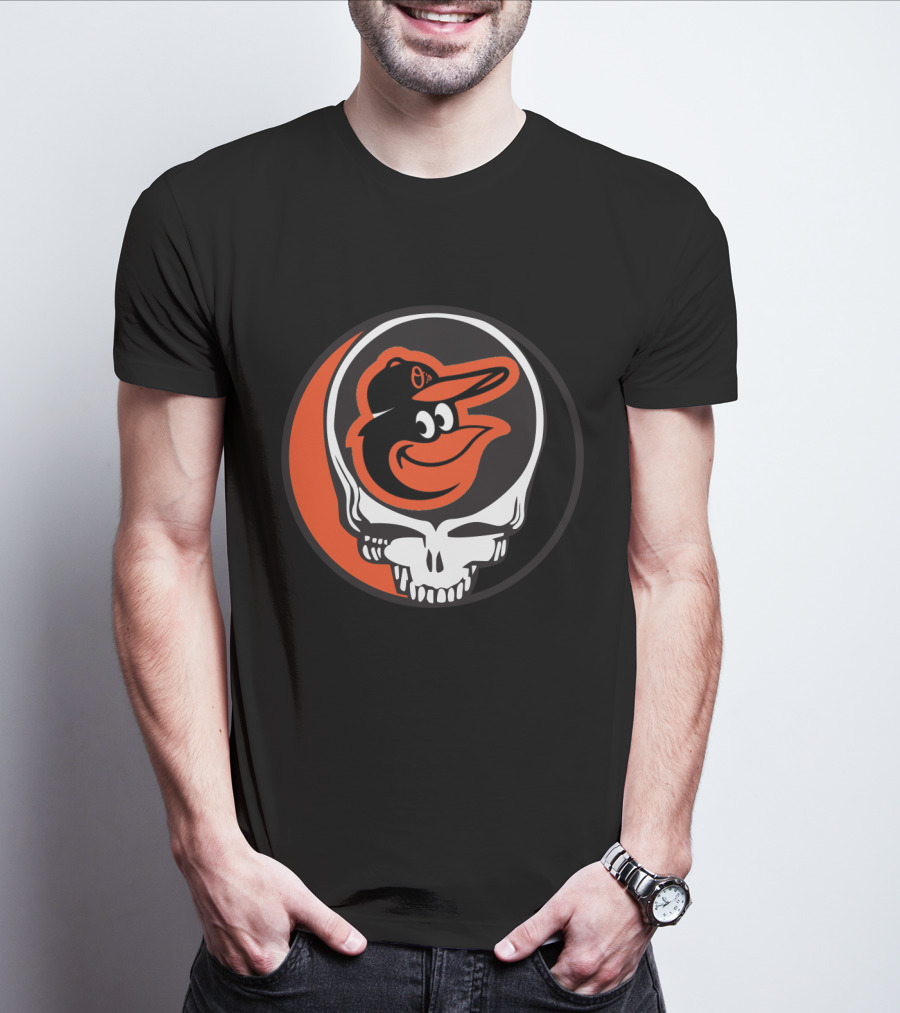 Grateful Dead Steal Your Face Baltimore Orioles Mashup T-Shirt