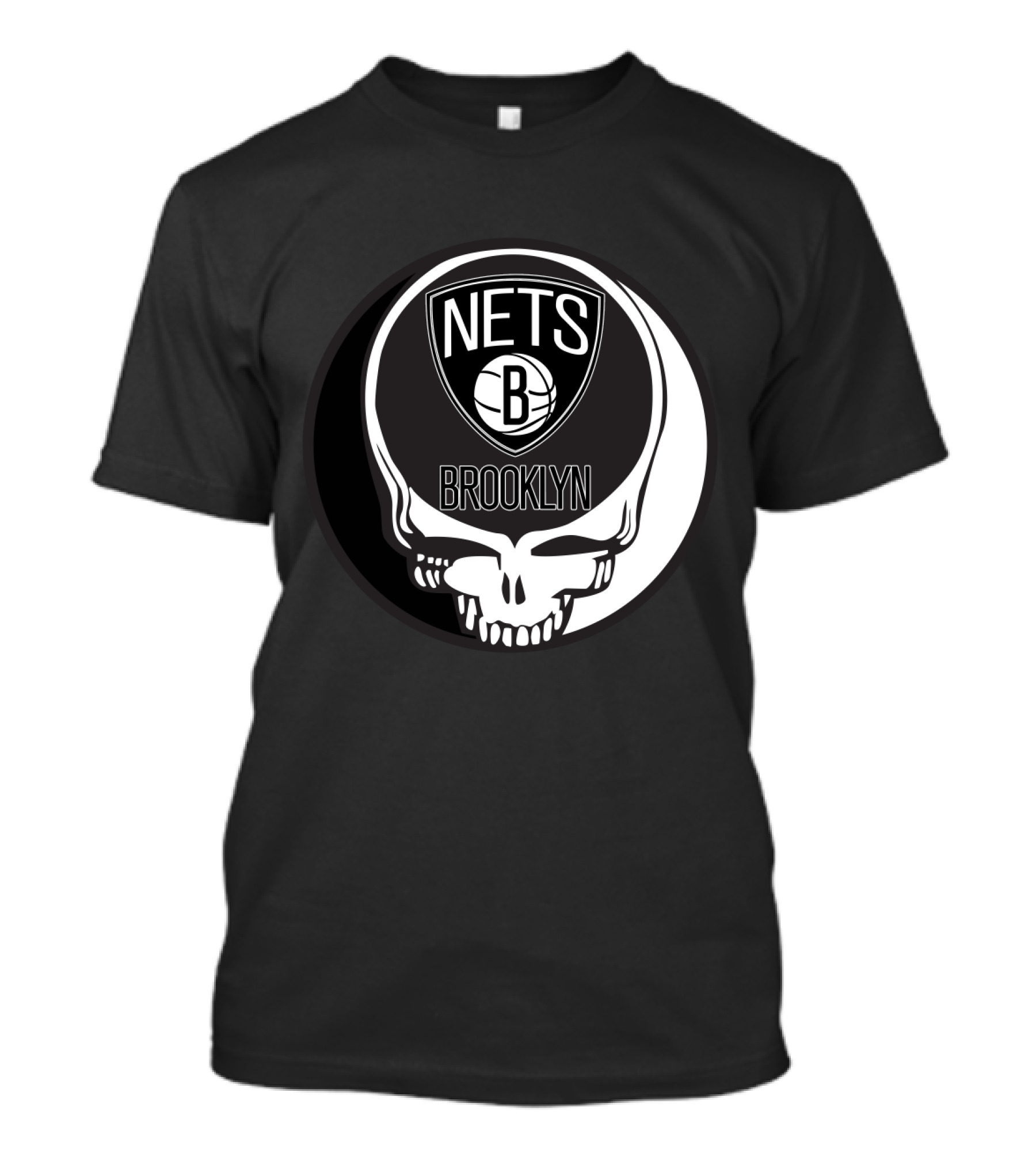 Brooklyn Nets Grateful Dead Skull T-Shirt
