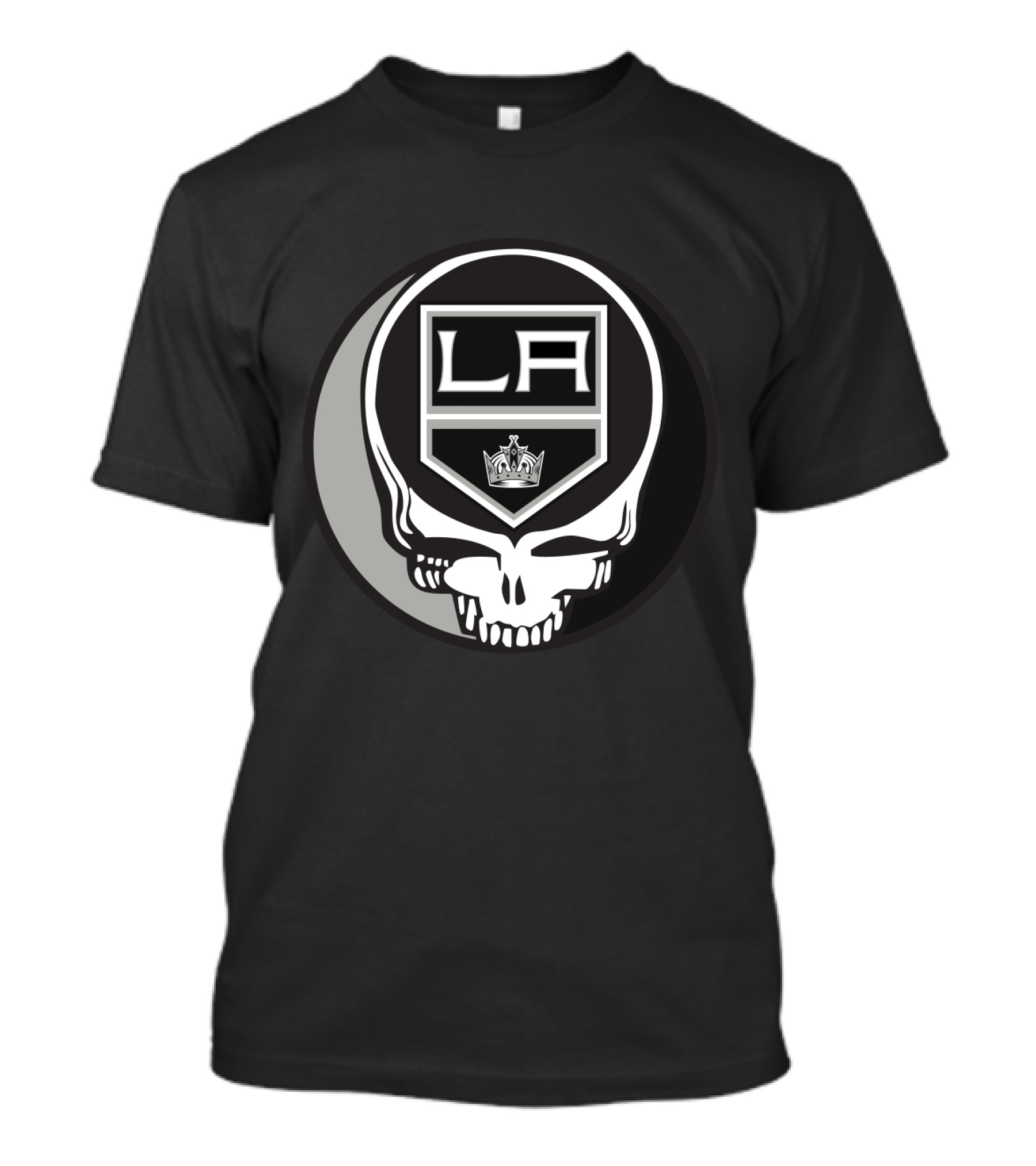 LA Kings And Grateful Dead Skull Graphic For Fans T-Shirt