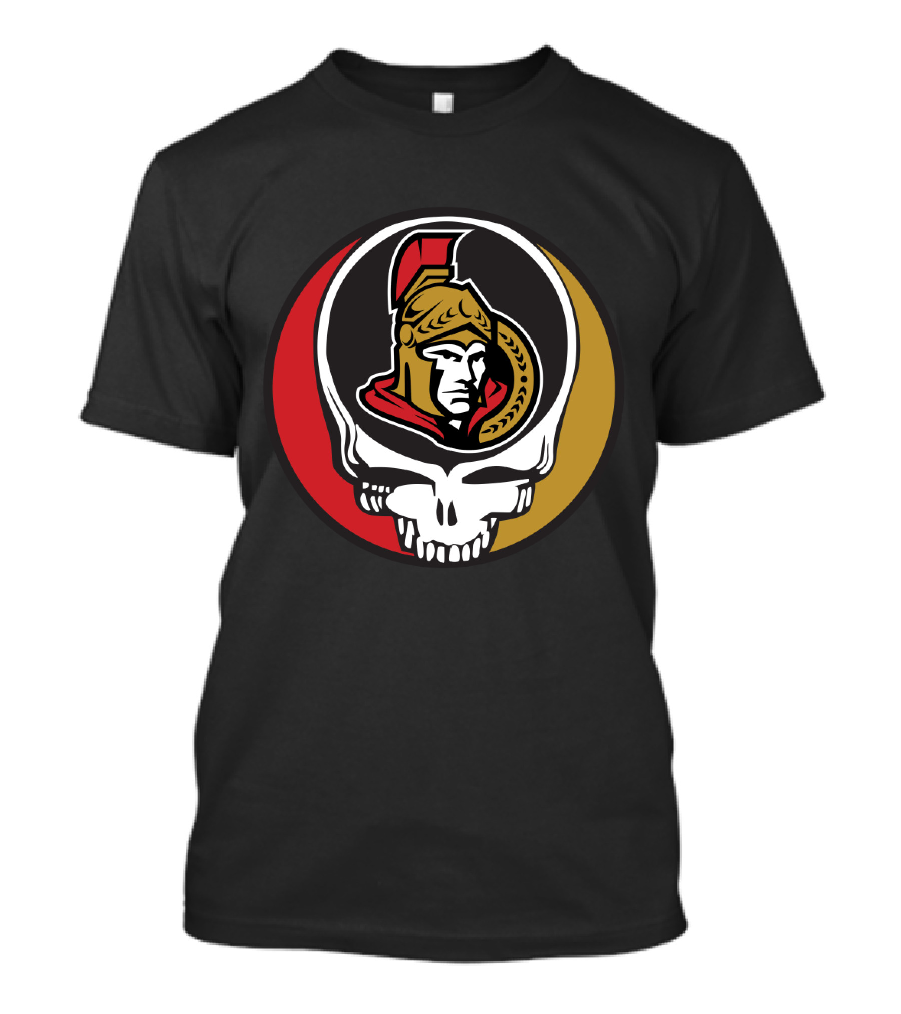 Ottawa Senators Fans Grateful Dead Skull T-Shirt