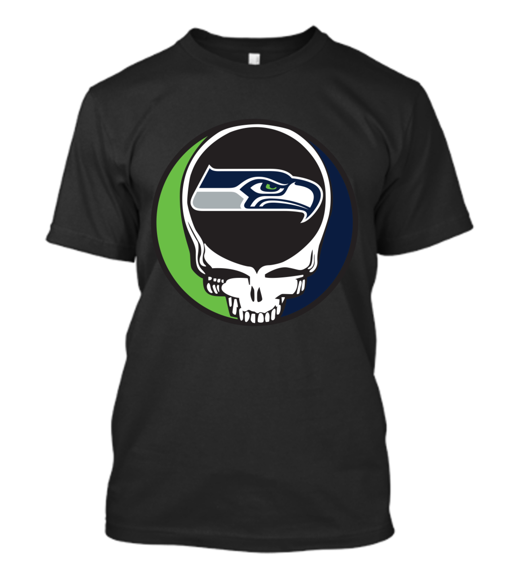 Grateful Dead Seattle Seahawks Skull T-Shirt