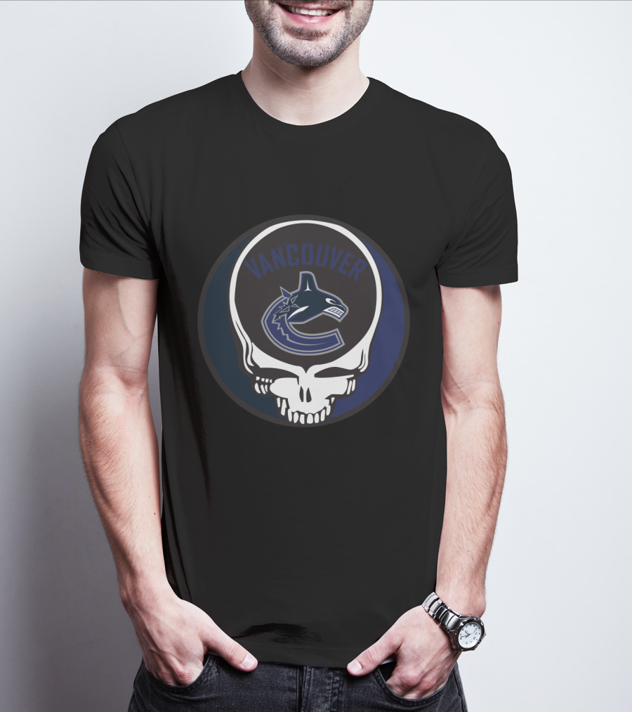 Vancouver Canucks Grateful Dead Steal Your Face Fan T-Shirt