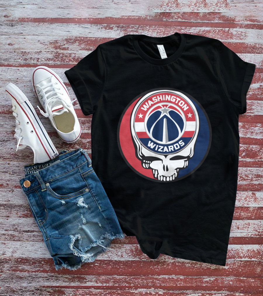Washington Wizards Grateful Dead Skull T-Shirt