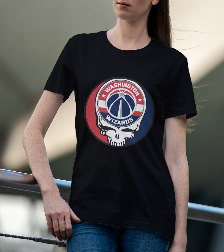 Washington Wizards Grateful Dead Skull T-Shirt