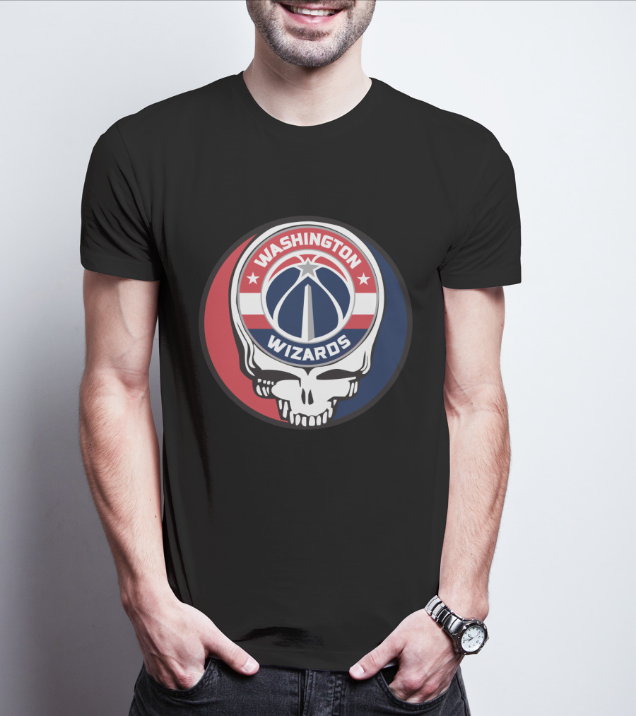 Washington Wizards Grateful Dead Skull T-Shirt