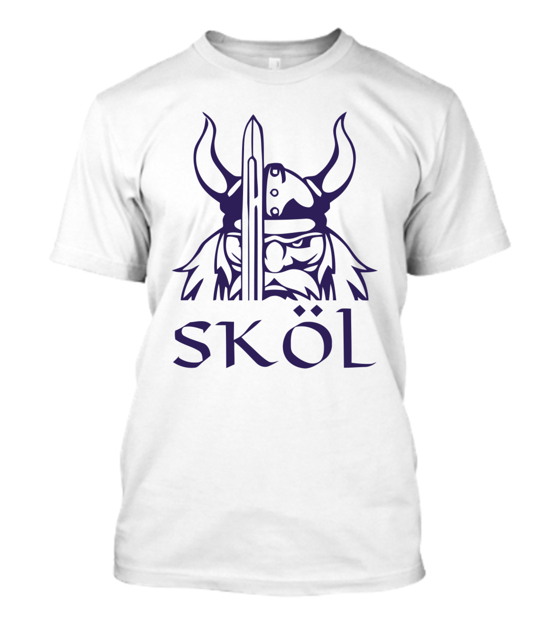 Skol Viking Helmet Nordic Scandinavian Warrior T-Shirt