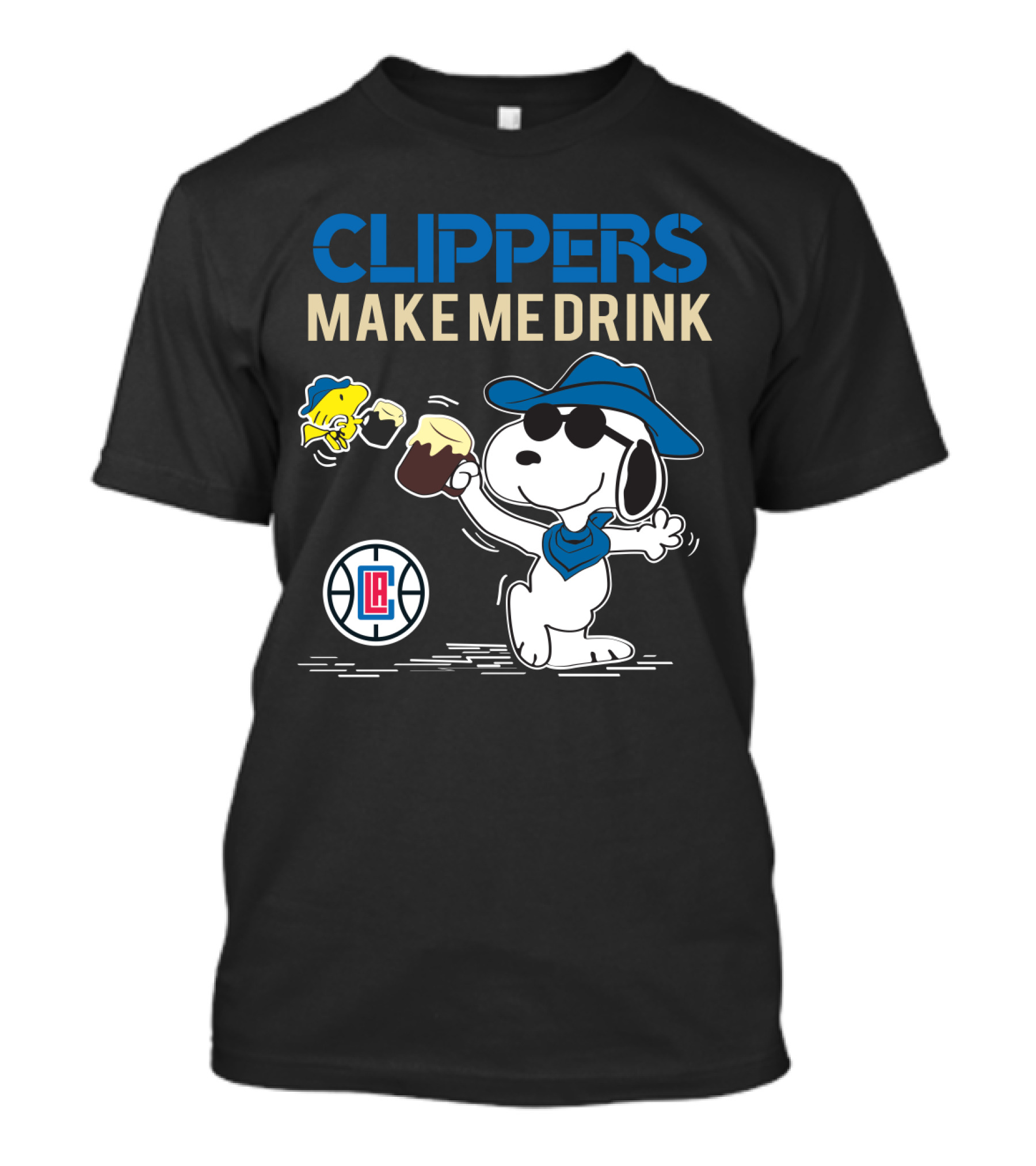 Clippers Make Me Drink Snoopy La Clippers Fans T-Shirt
