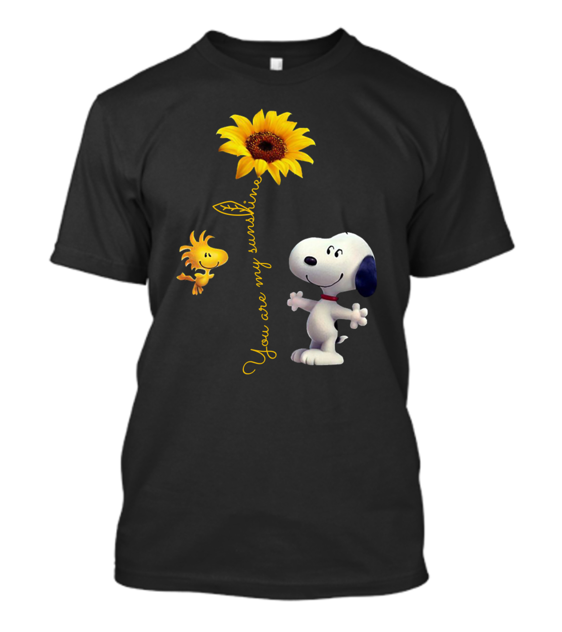 You Are My Sunshine Snoopy Sunflower Woodstock Peanuts T-Shirt