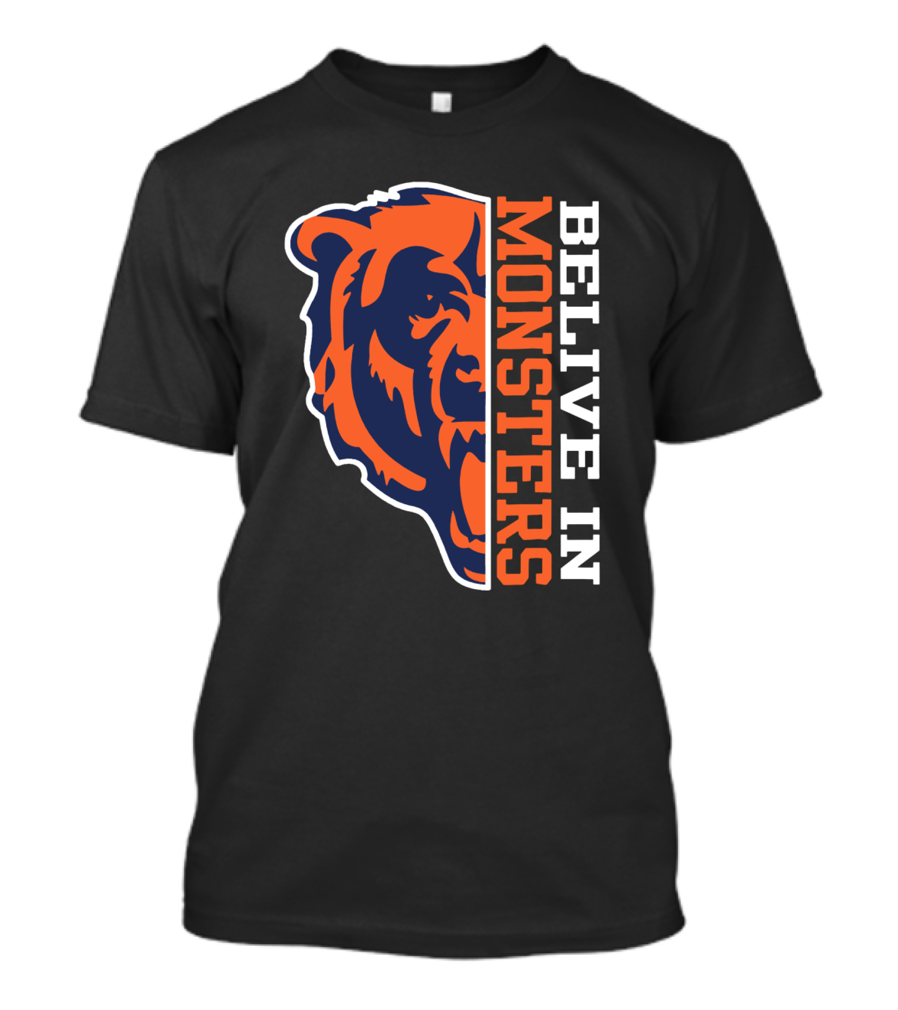 Belive In Monsters Bear For Chicago Fans T-Shirt
