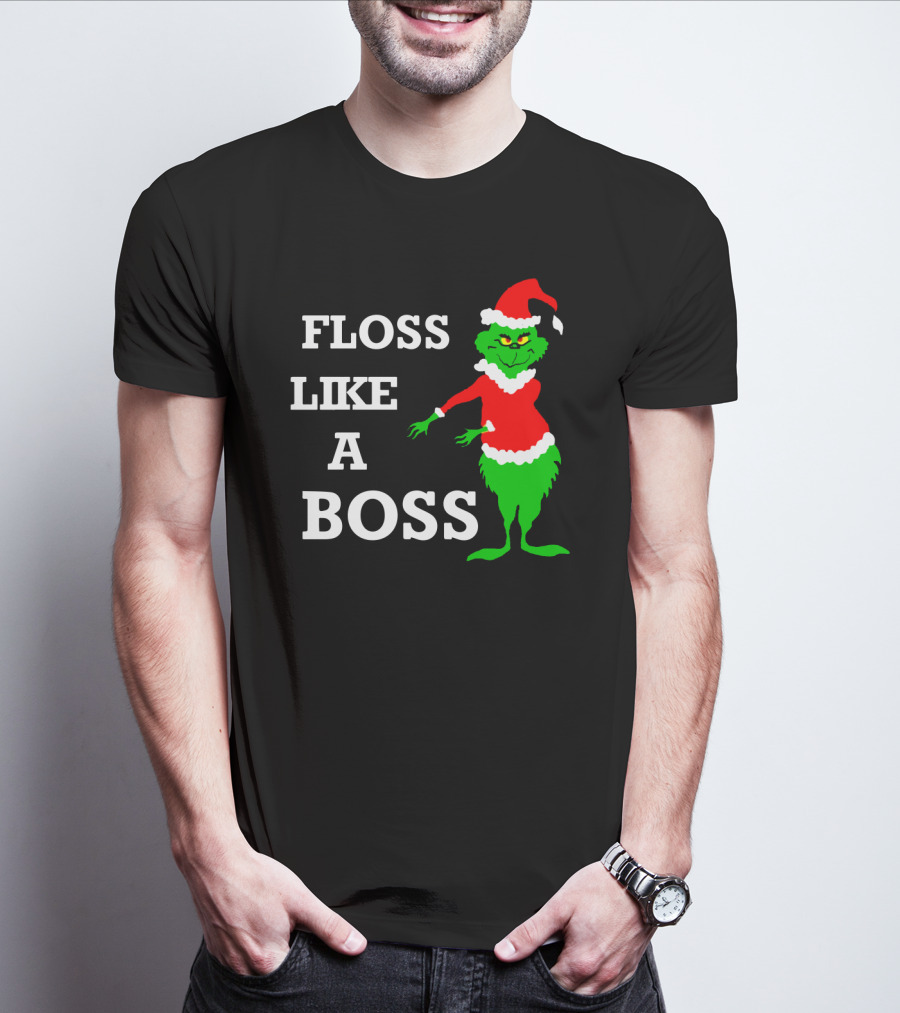 Floss Like A Boss Santa Grinch Dance T-Shirt