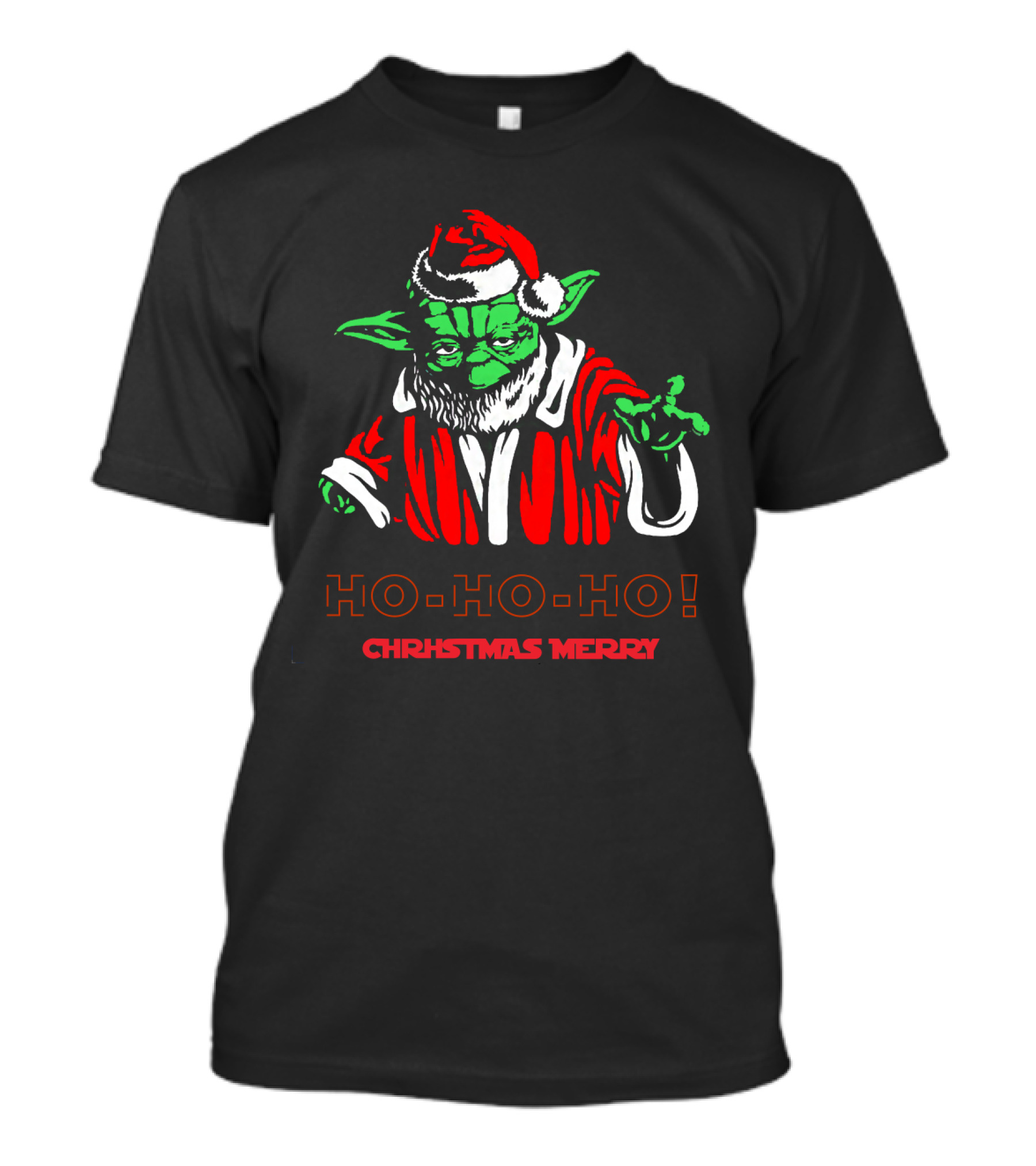 Ho Ho Ho Yoda Santa Christmas Merry Star Wars T-Shirt