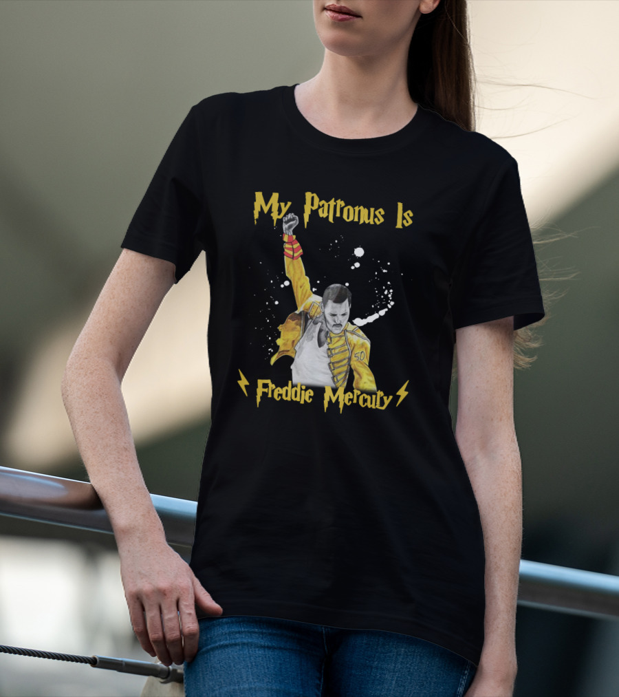 My Patronus Is Freddie Mercury Magic Lightning T-Shirt