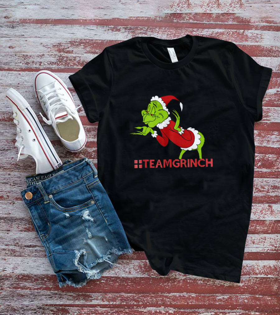 Team Grinch Resting Grinches Face Christmas T-Shirt