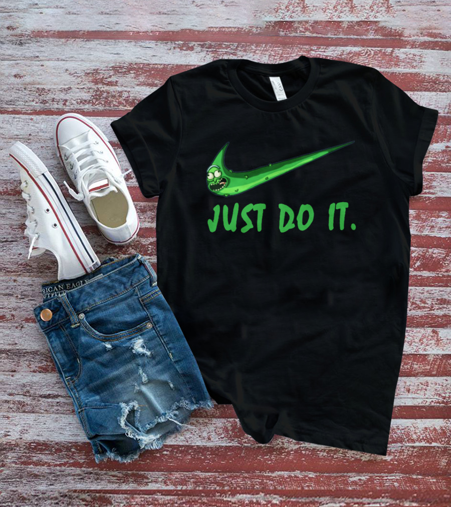 Just Do It Pickle Rick Nike T-Shirt
