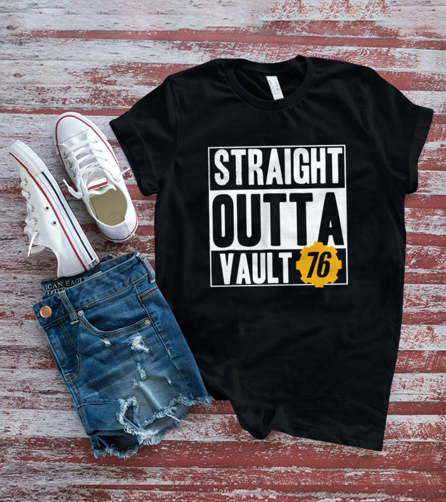 Straight Outta Vault 76 Fallout-Themed Gear T-Shirt