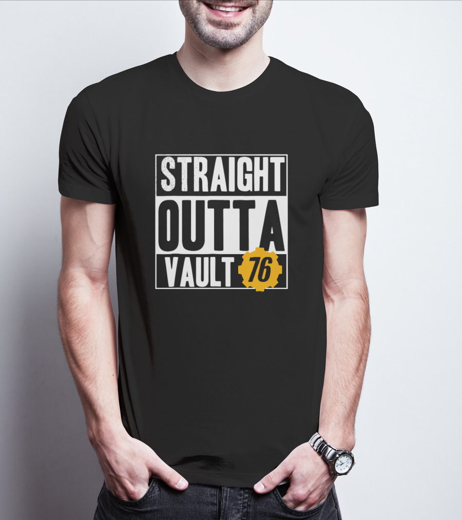 Straight Outta Vault 76 Fallout-Themed Gear T-Shirt