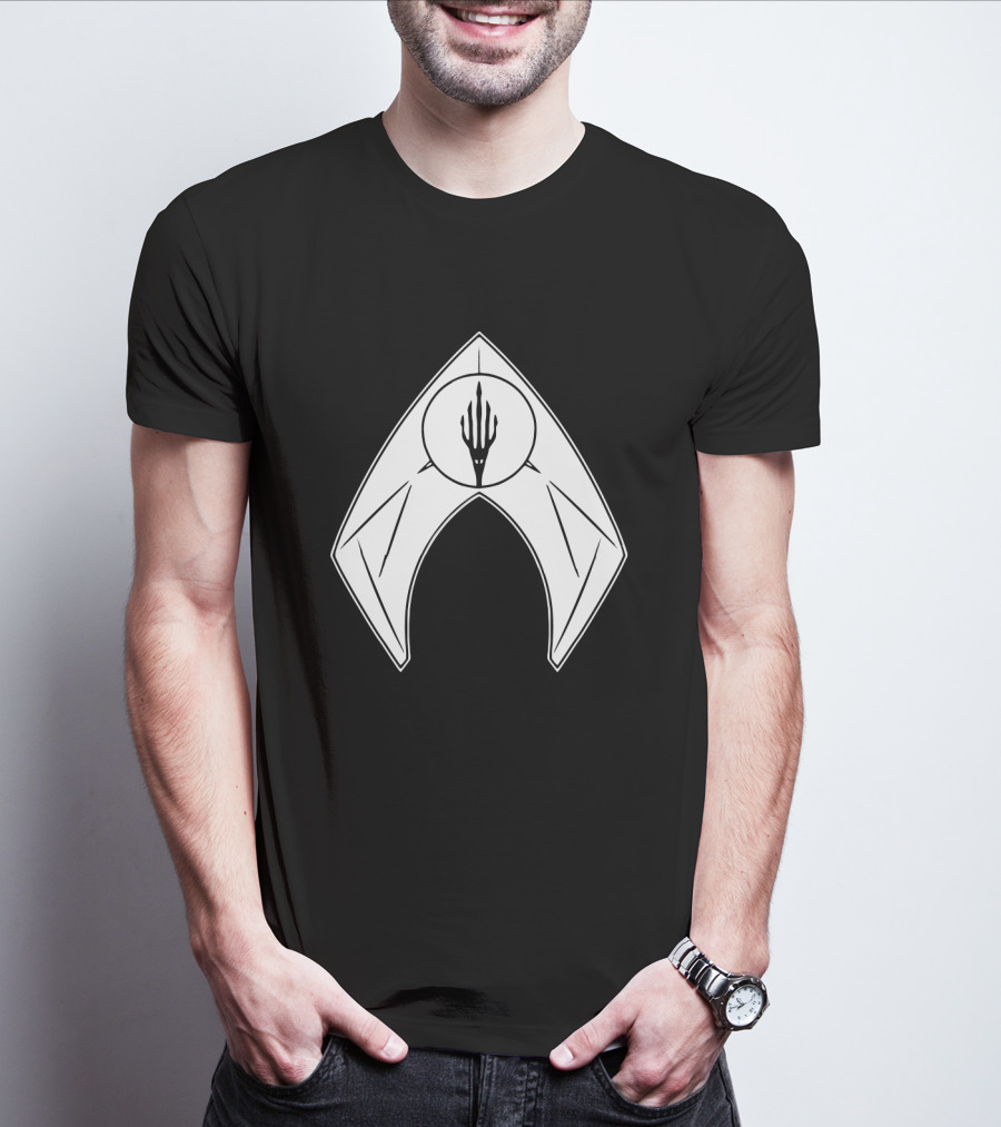 Aquaman Trident Symbol Superhero Icon T-Shirt