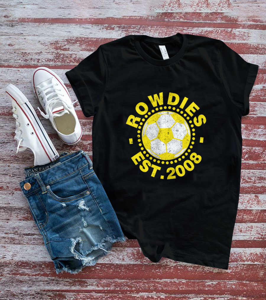 Rowdies Est 2008 Soccer Ball T-Shirt