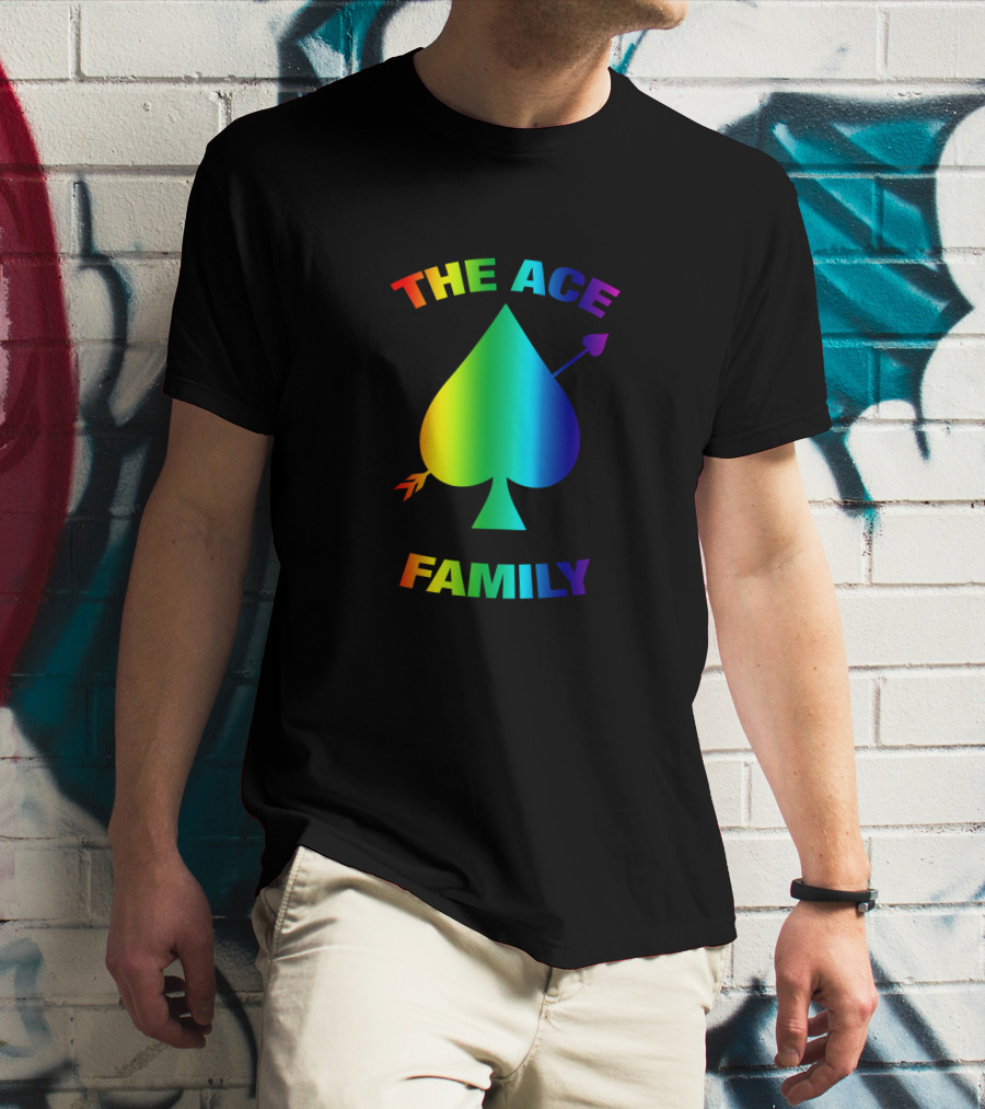 The Ace Family Rainbow Spade With Arrow T-Shirt