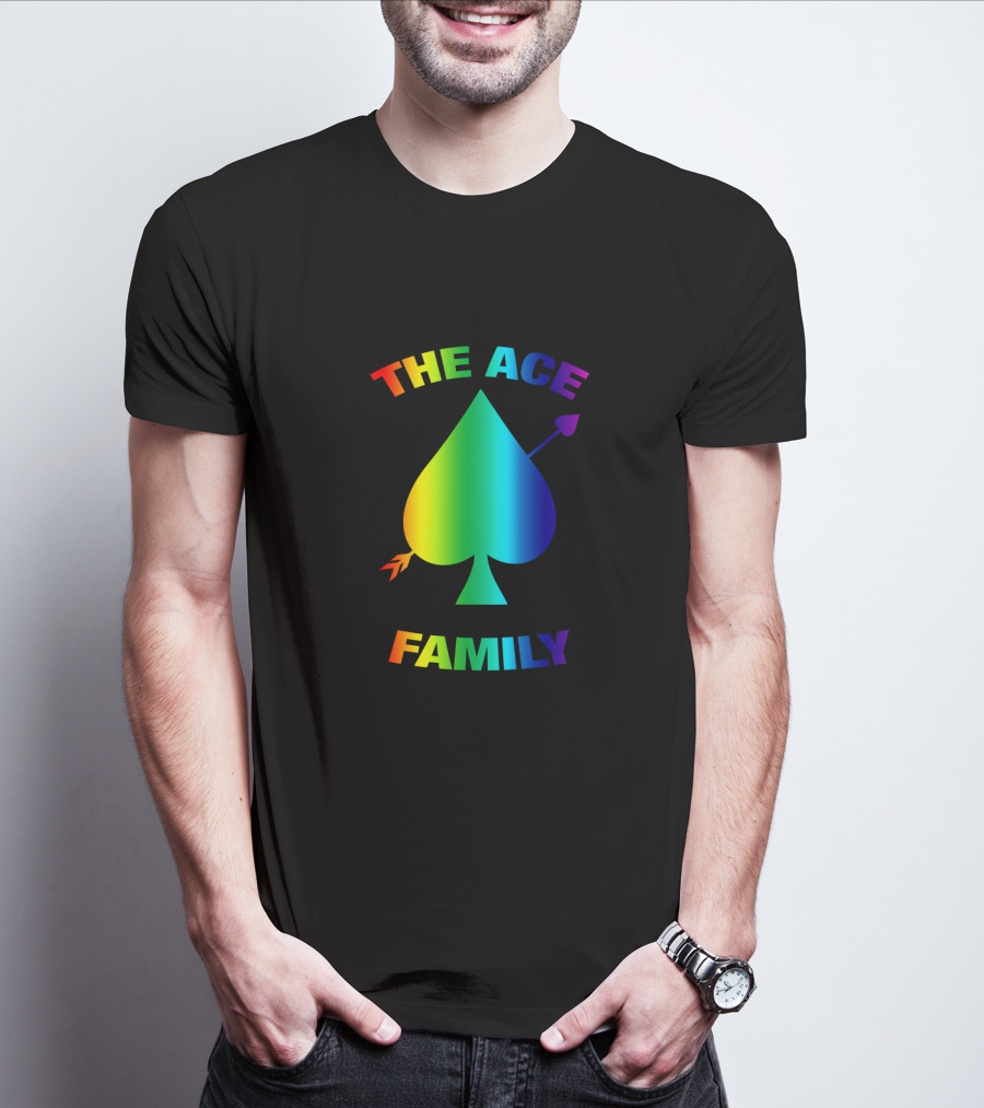 The Ace Family Rainbow Spade With Arrow T-Shirt