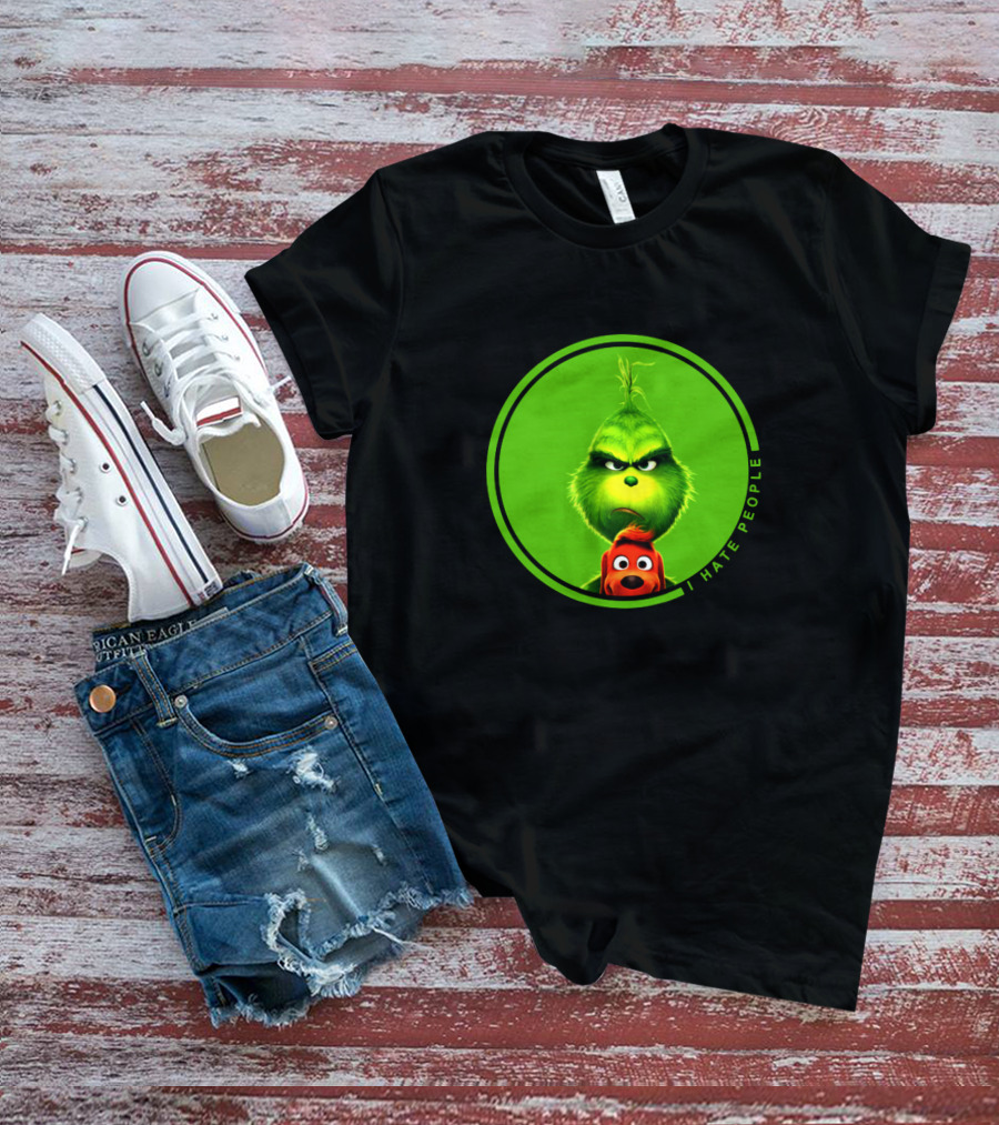 The Grinch I Hate People Christmas Movies Max T-Shirt