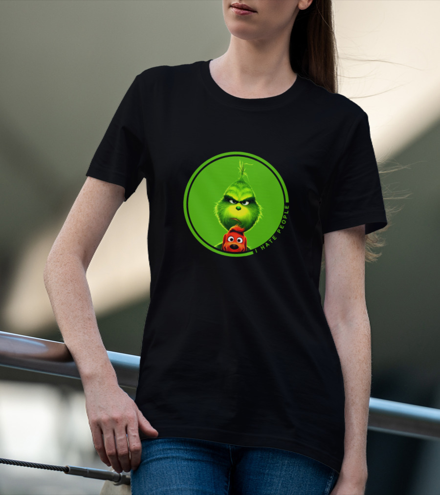 The Grinch I Hate People Christmas Movies Max T-Shirt