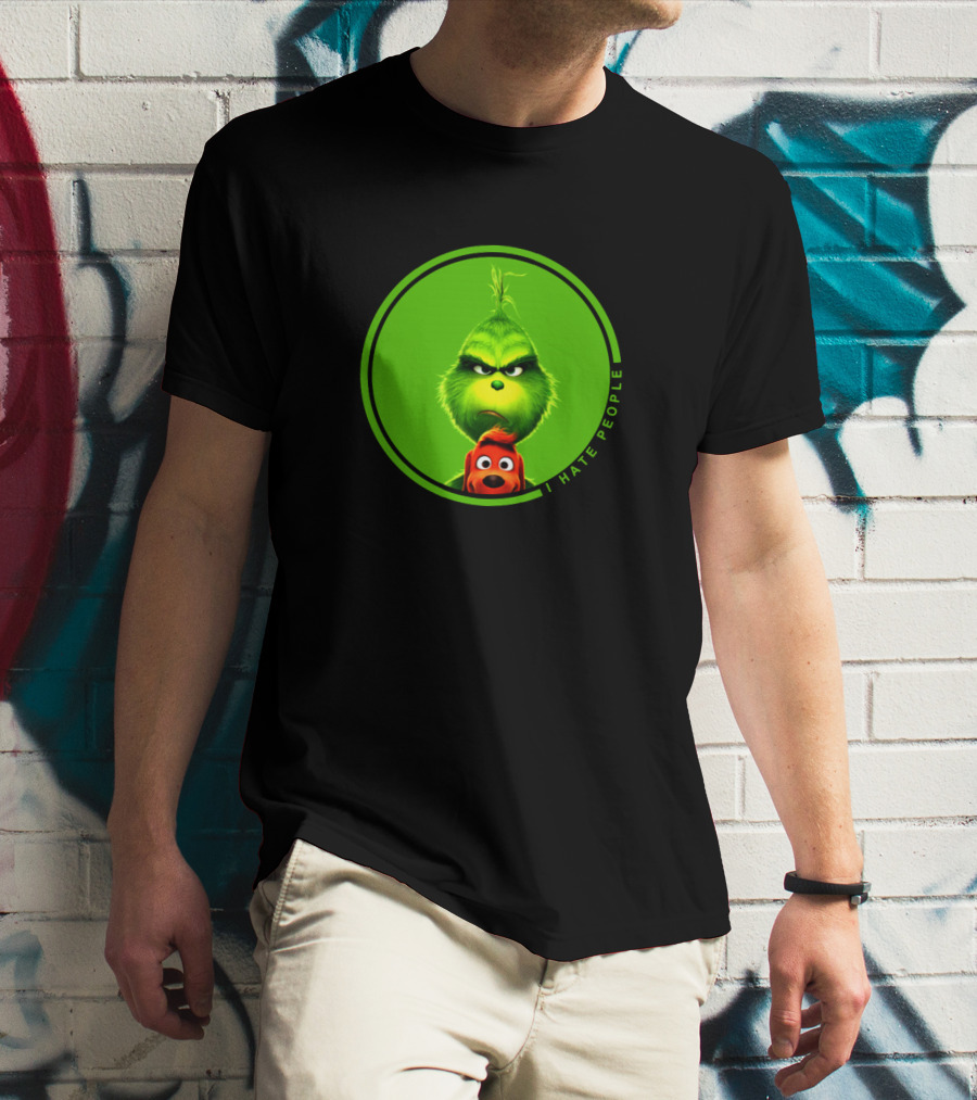 The Grinch I Hate People Christmas Movies Max T-Shirt