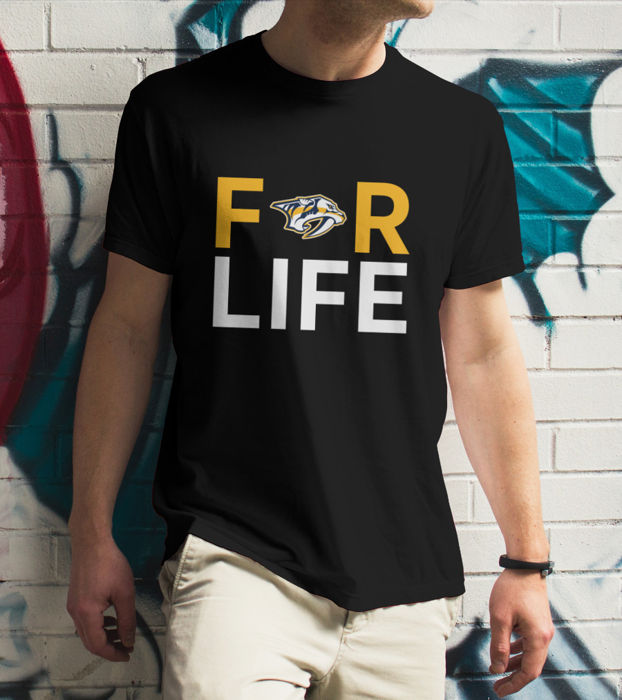 Nashville Predators For Life Fans NHL Team T-Shirt