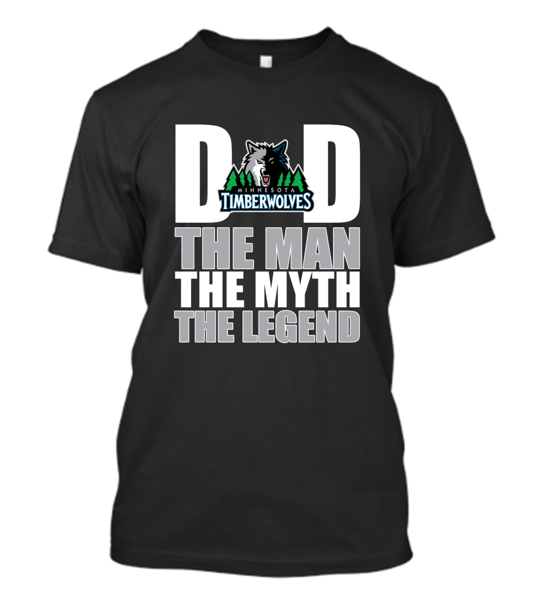 Minnesota Timberwolves Dad The Man The Myth The Legend Father's Day Gift T-Shirt