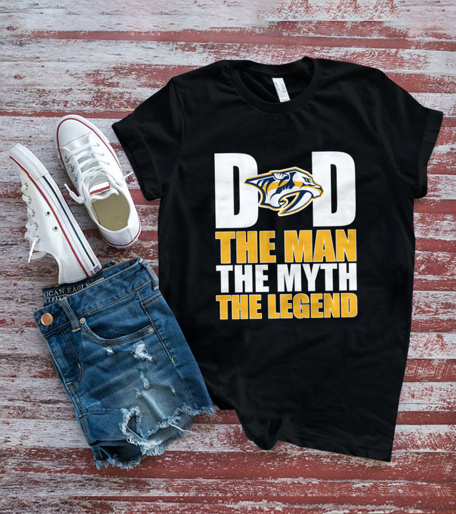 Nashville Predators Dad The Man The Myth The Legend T-Shirt