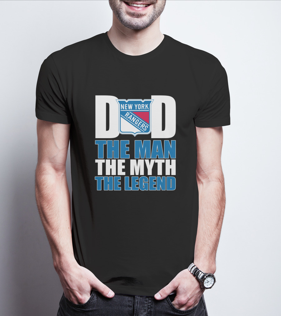New York Rangers Dad The Man The Myth The Legend T-Shirt