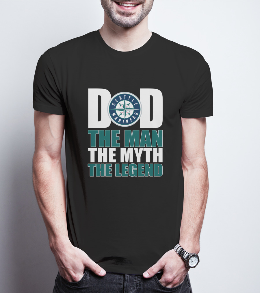 Seattle Mariners Dad The Man The Myth The Legend T-Shirt