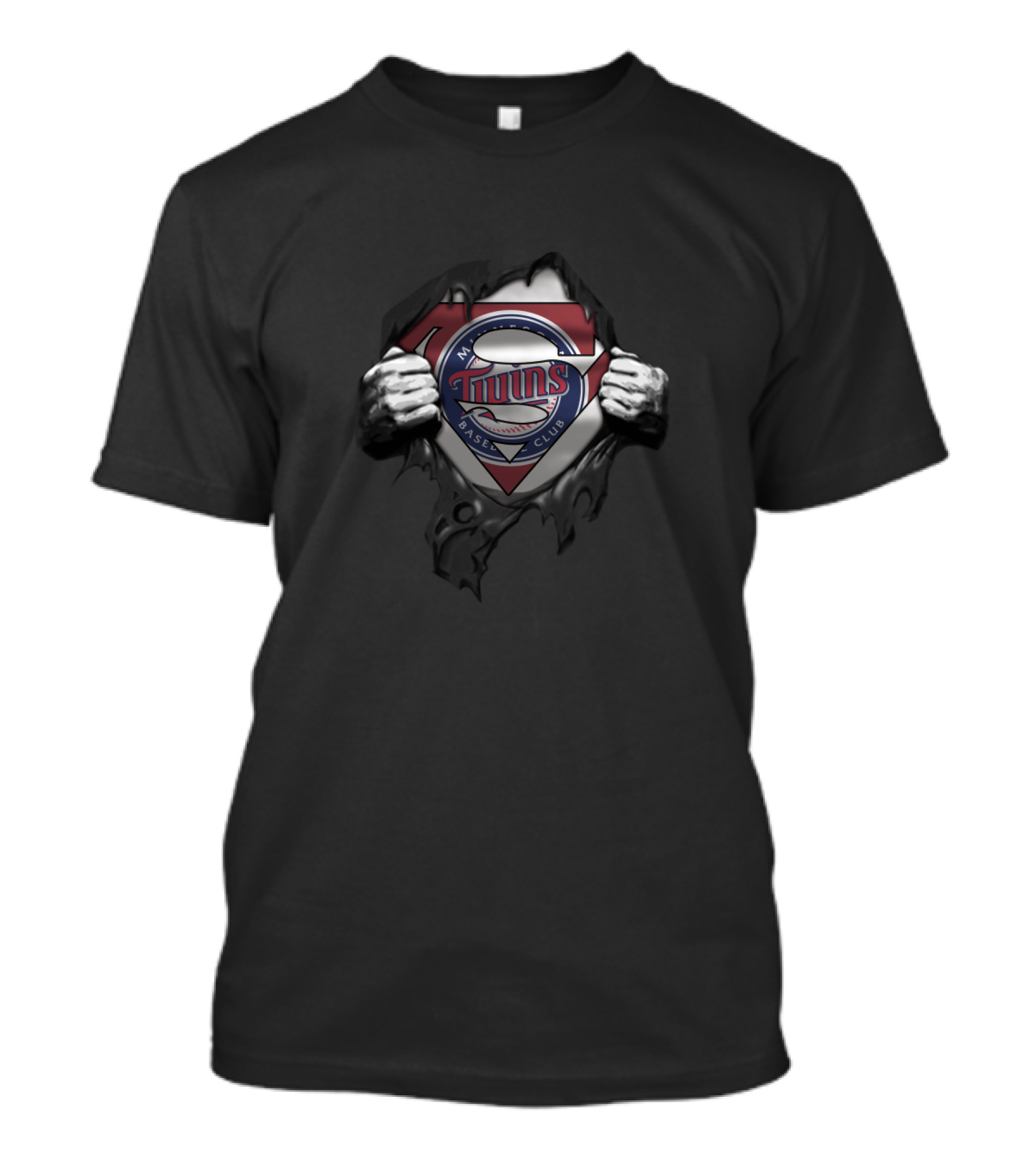 Minnesota Twins Baseball Club Superman Logo Fans T-Shirt