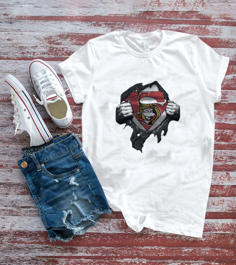 Ottawa Senators Superhero Conceptual Design For Fans T-Shirt
