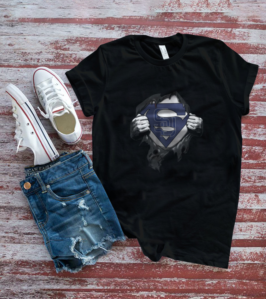 San Diego Padres Superman Logo Mashup Fans T-Shirt