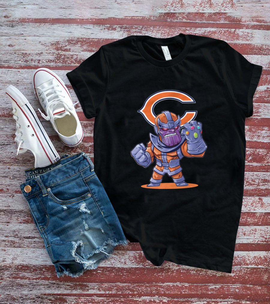 Thanos Chicago Bears Fans Mashup T-Shirt