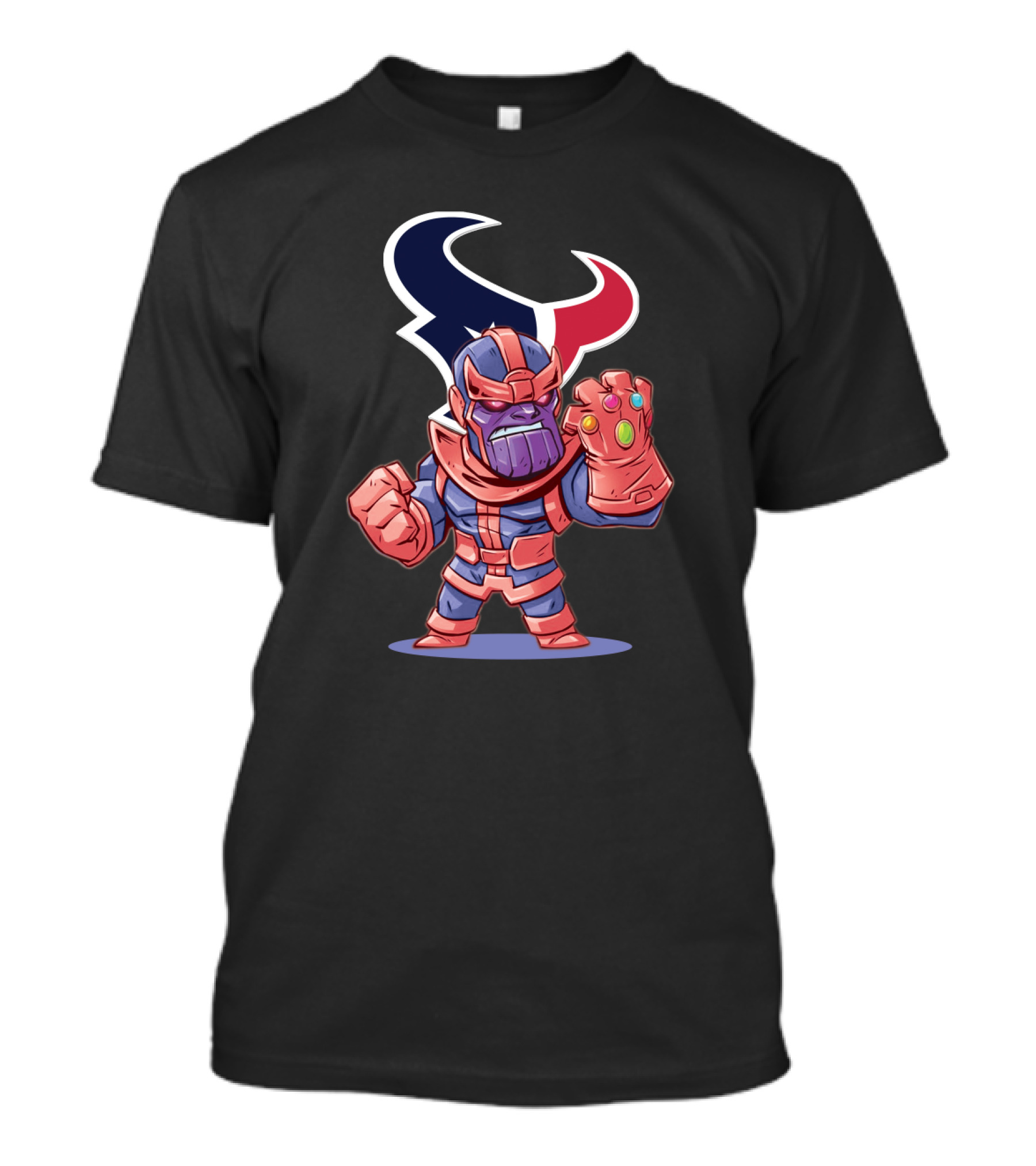 Thanos Infinity Gauntlet Houston Texans Fans Cartoon T-Shirt