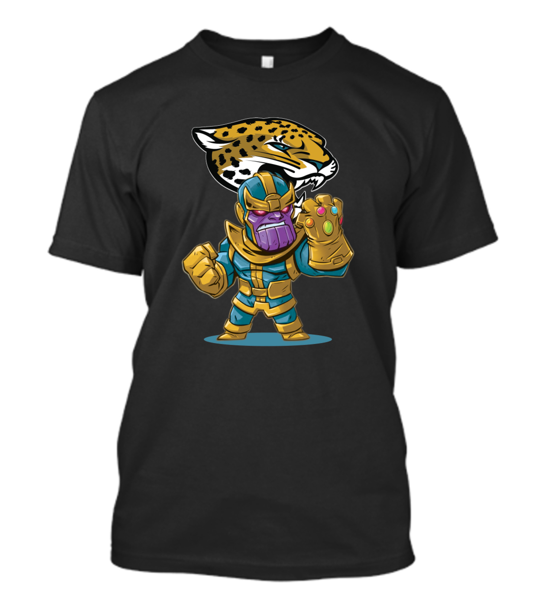 Thanos Meets Jacksonville Jaguars Fans Infinity Gauntlet Combo T-Shirt