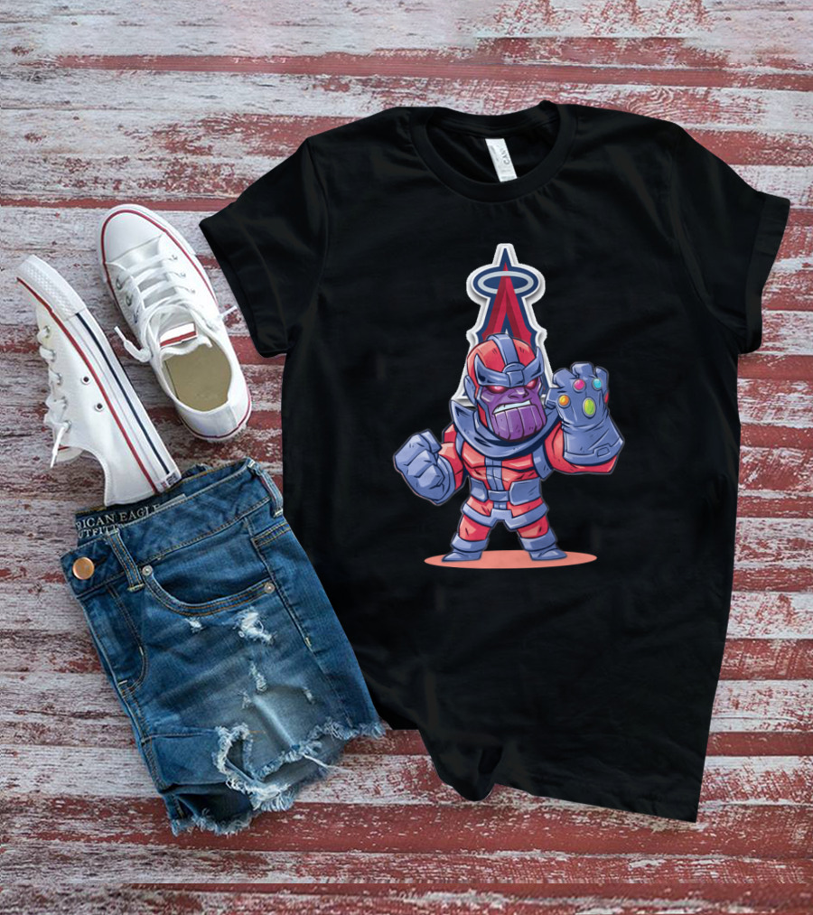 Thanos Los Angeles Angels Infinity Gauntlet MLB Crossover Fan T-Shirt