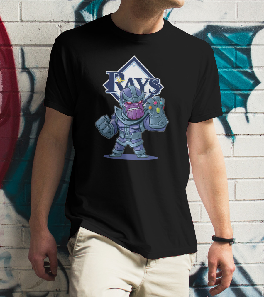 Tampa Bay Rays Fans Thanos Mashup With Infinity Gauntlet T-Shirt