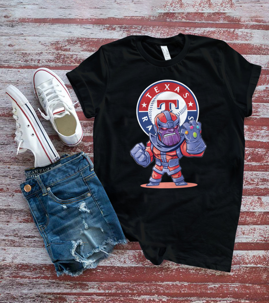 Texas Rangers Fans Assemble With Thanos Inspired Character T-Shirt