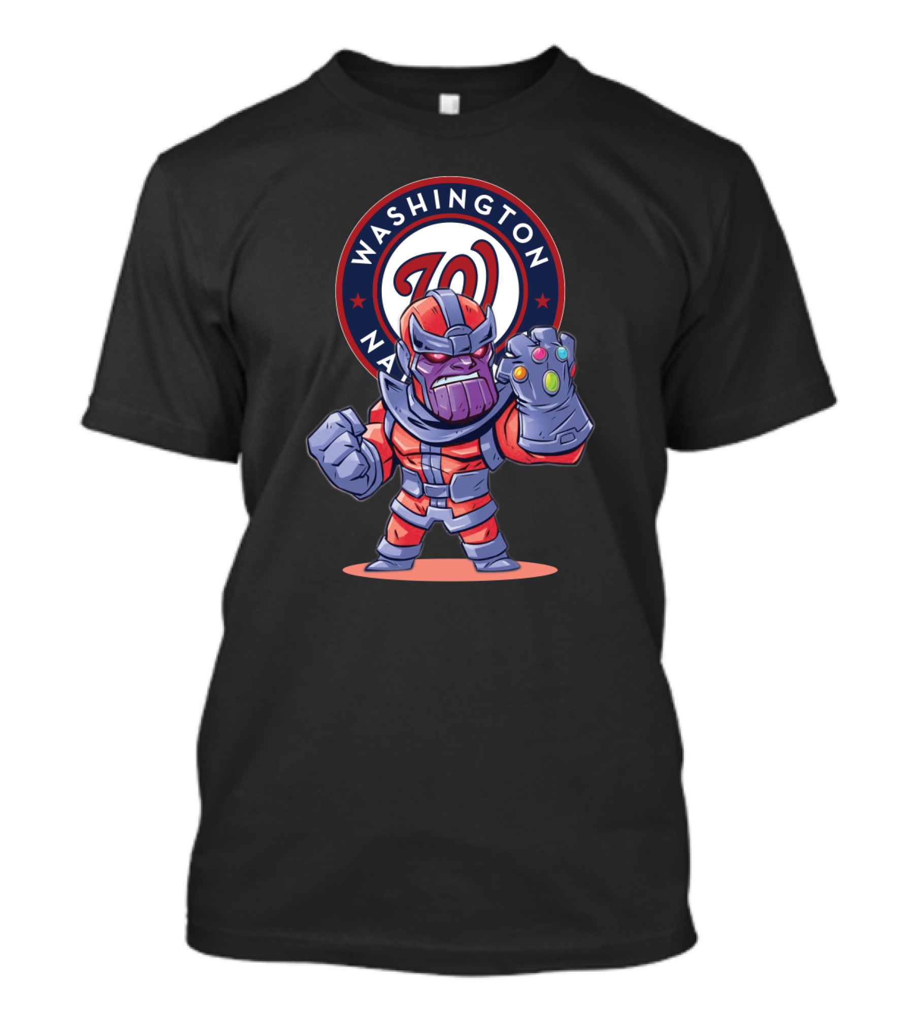 Washington Nationals Comic Thanos Mashup Fans Marvel Baseball Fusion T-Shirt