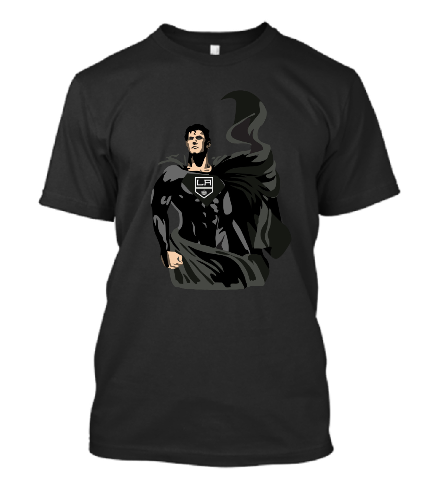 Superman La Kings Black Cape Crossover T-Shirt