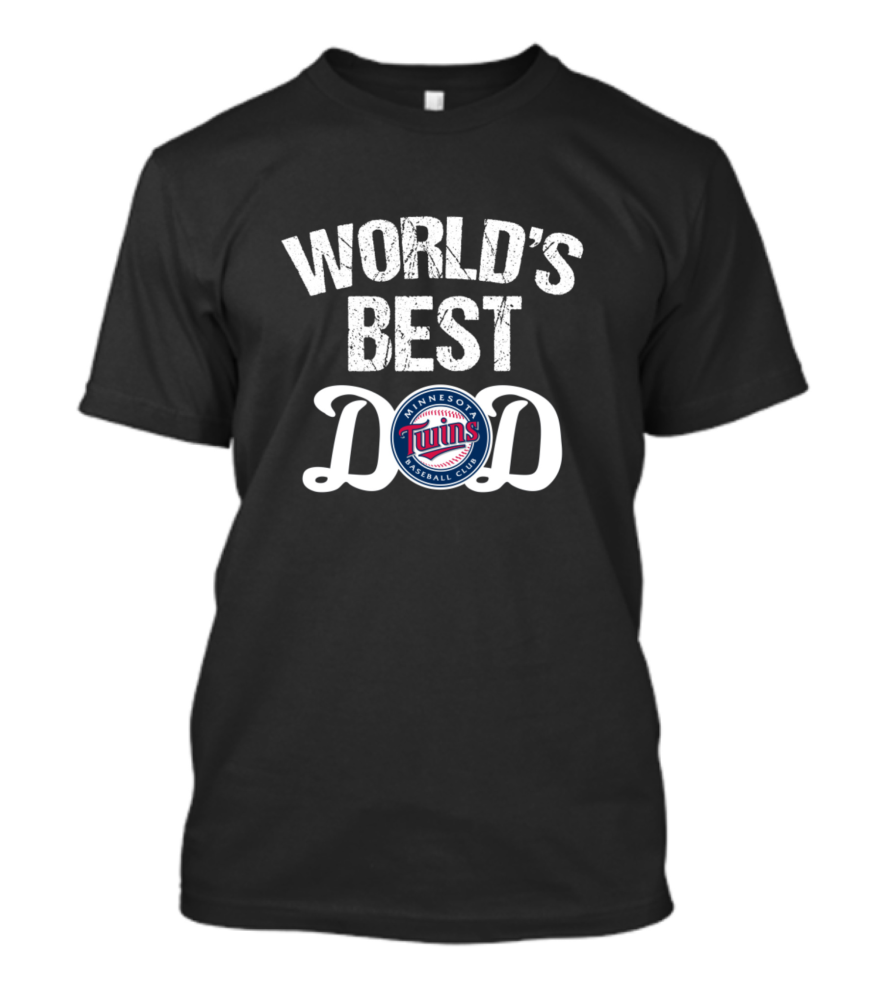 World's Best Dad Minnesota Twins Baseball Club T-Shirt