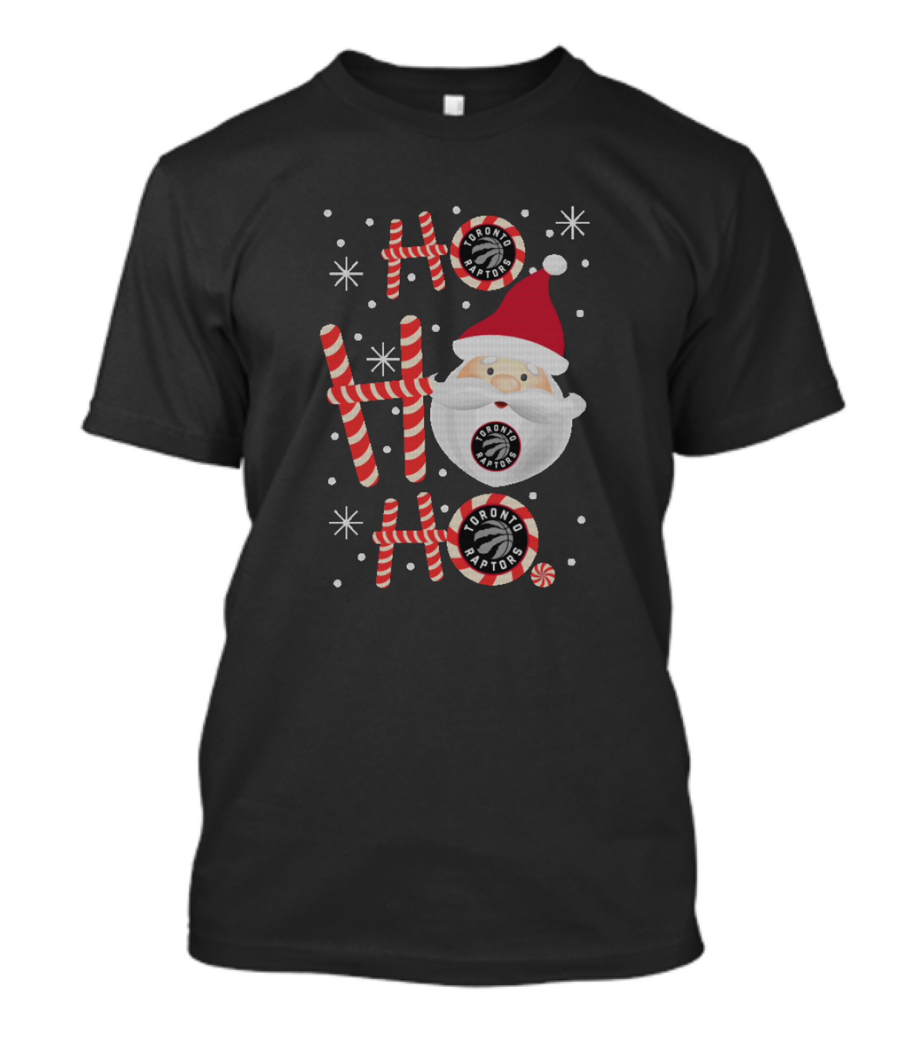 Ho Ho Ho Toronto Raptors Christmas Santa Fans T-Shirt
