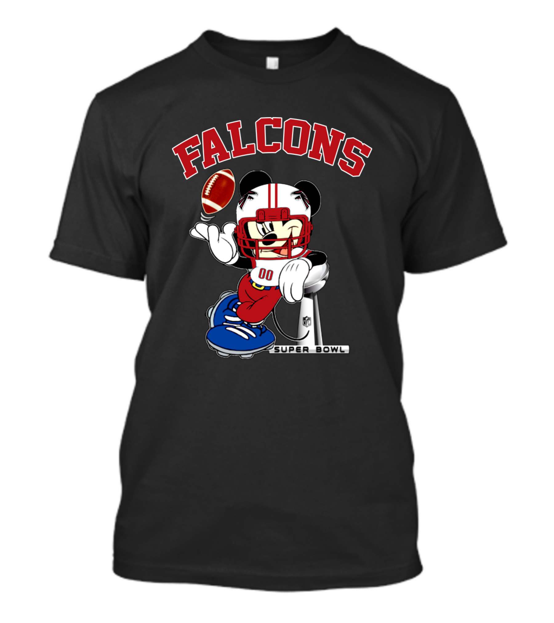Falcons Nfl Mickey Super Bowl Football T-Shirt