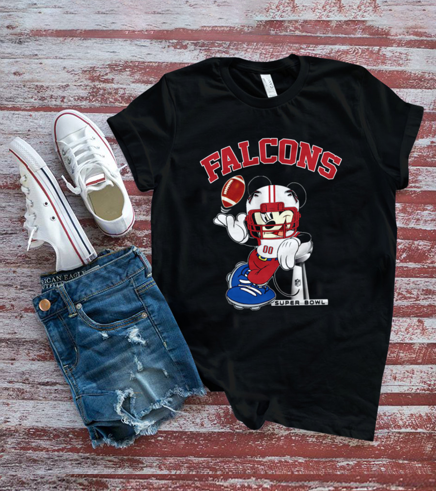 Falcons Nfl Mickey Super Bowl Football T-Shirt